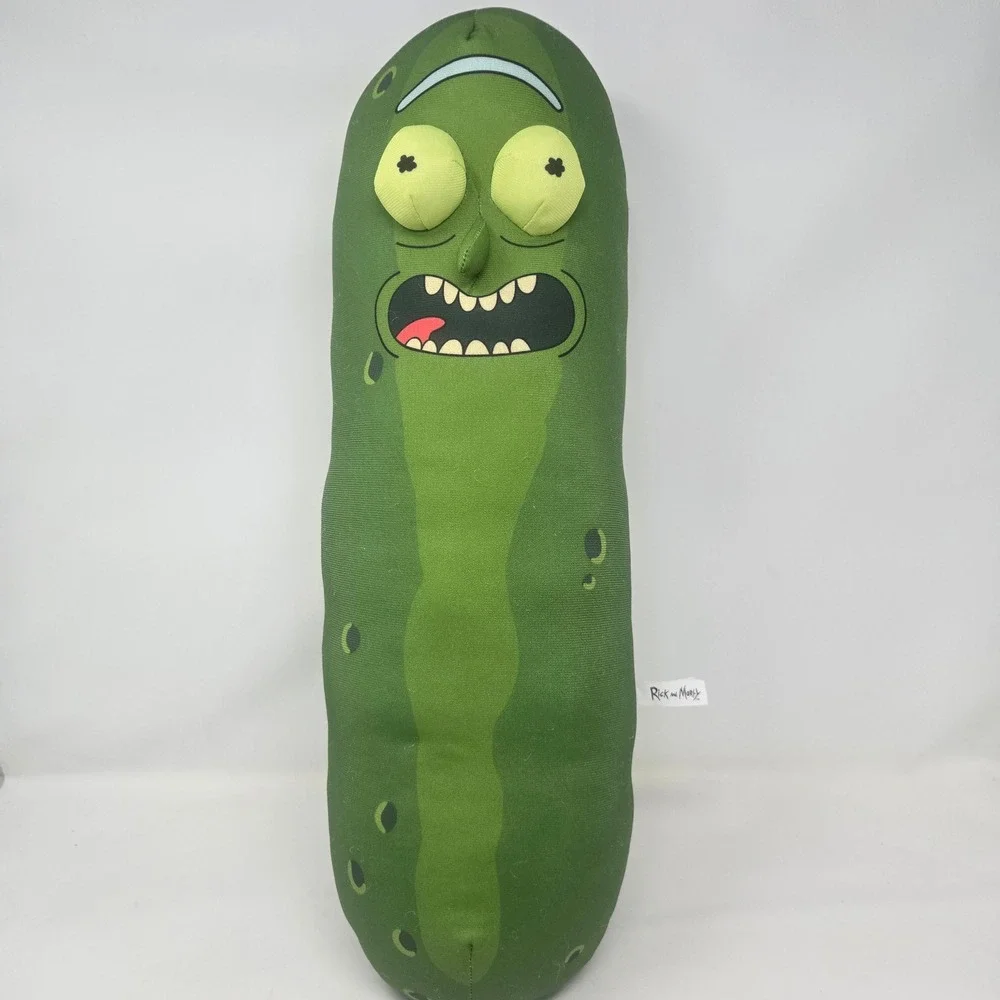 Rick and Morty Pickle Rick Plush Body Pillow Green‎ Adult Swim Cartoon 20 inch